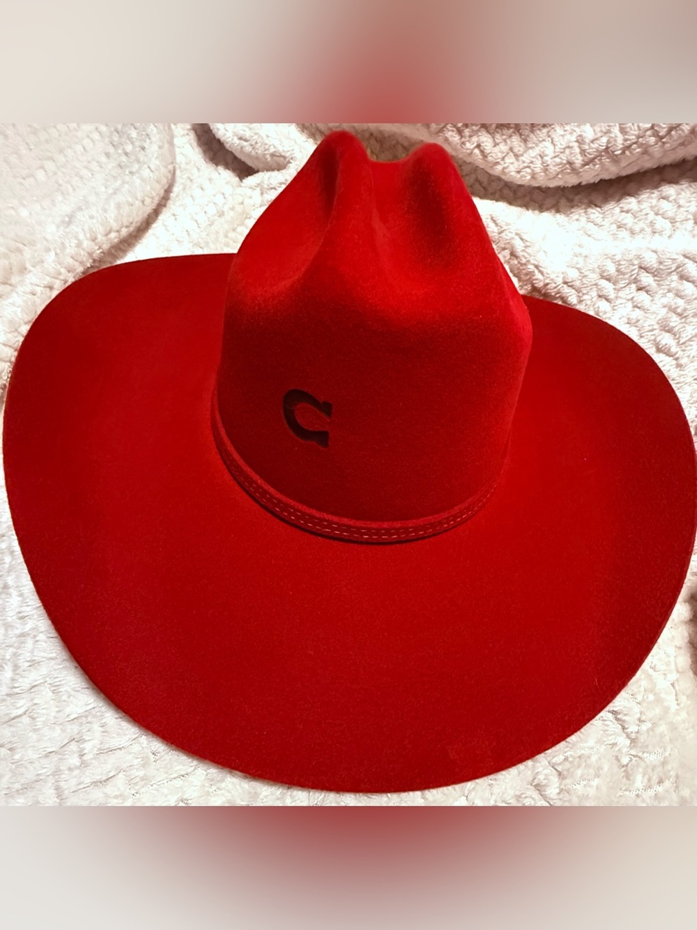Charlie 1 Horse Red Felt Women’s Cowboy Hat #Cowgirl